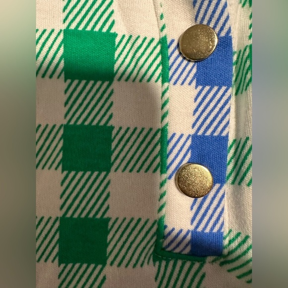 Kim Rogers Mixed Polo Checkered Short Sleeve Perfectly Soft Top Tee - Picture 10 of 11